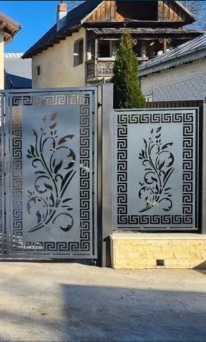 Плазмова Лазерна різка Металеві вставки Брама жалюзі Паркан ранчо