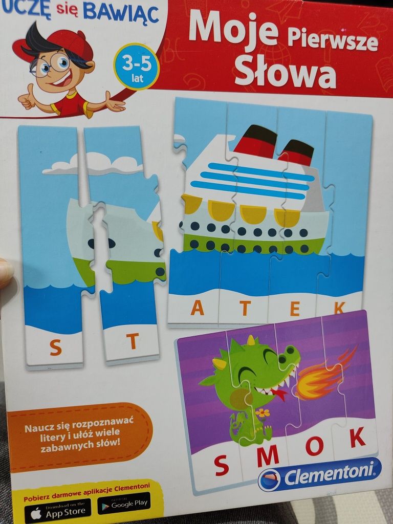 Układanka edukacyjna słowa puzzle Clementoni