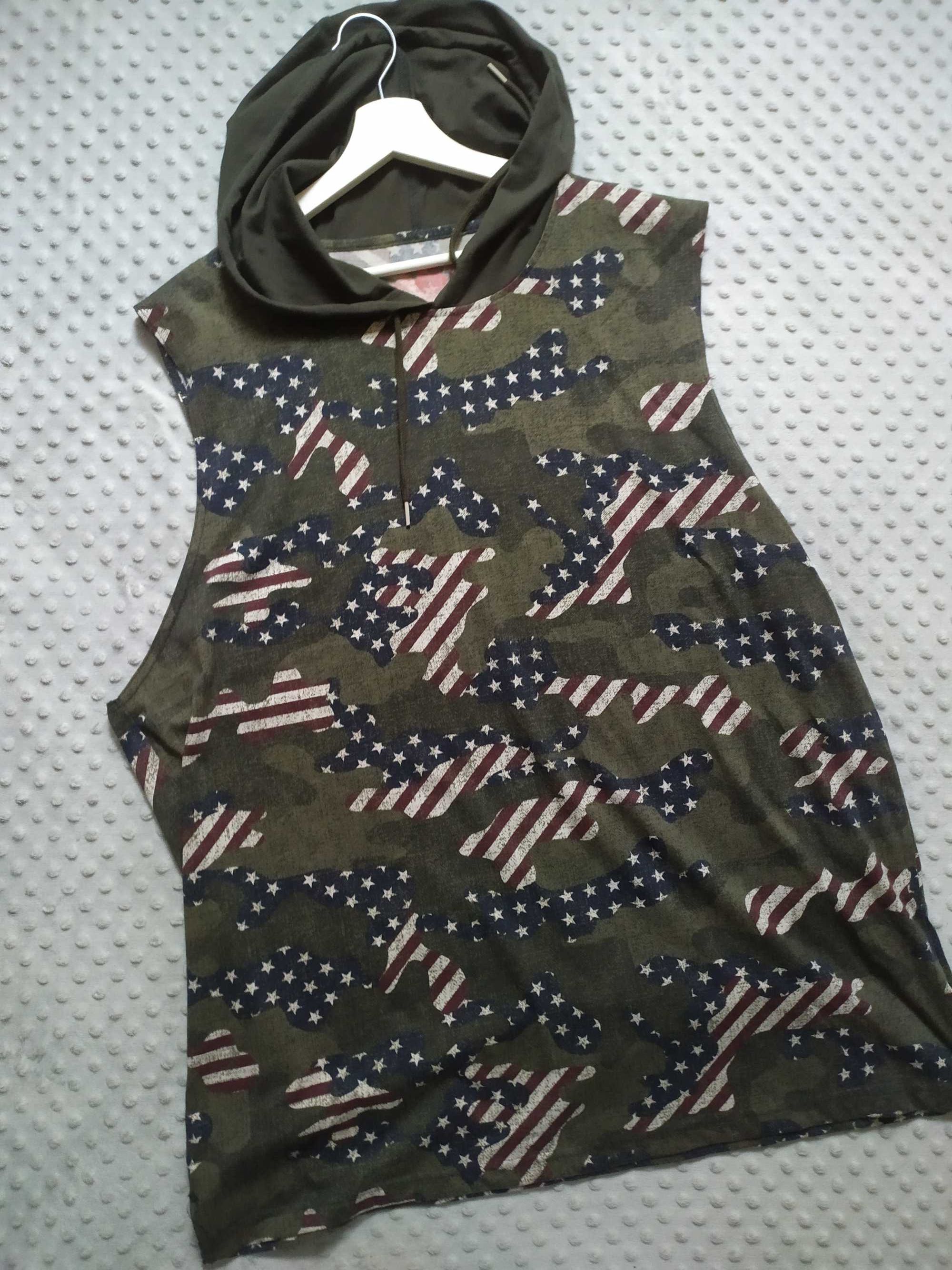 Bluzka damska bez rękawów Americano RAg XXL kamizelka