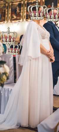 Suknia ślubna Boho + piękne bolerko