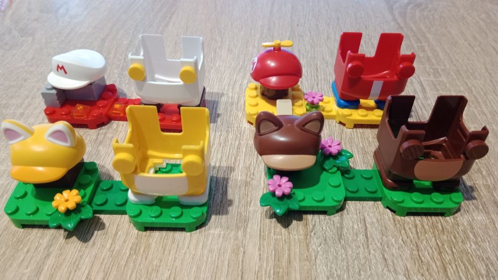 LEGO Mario - 4 zestawy strój przebranie power up