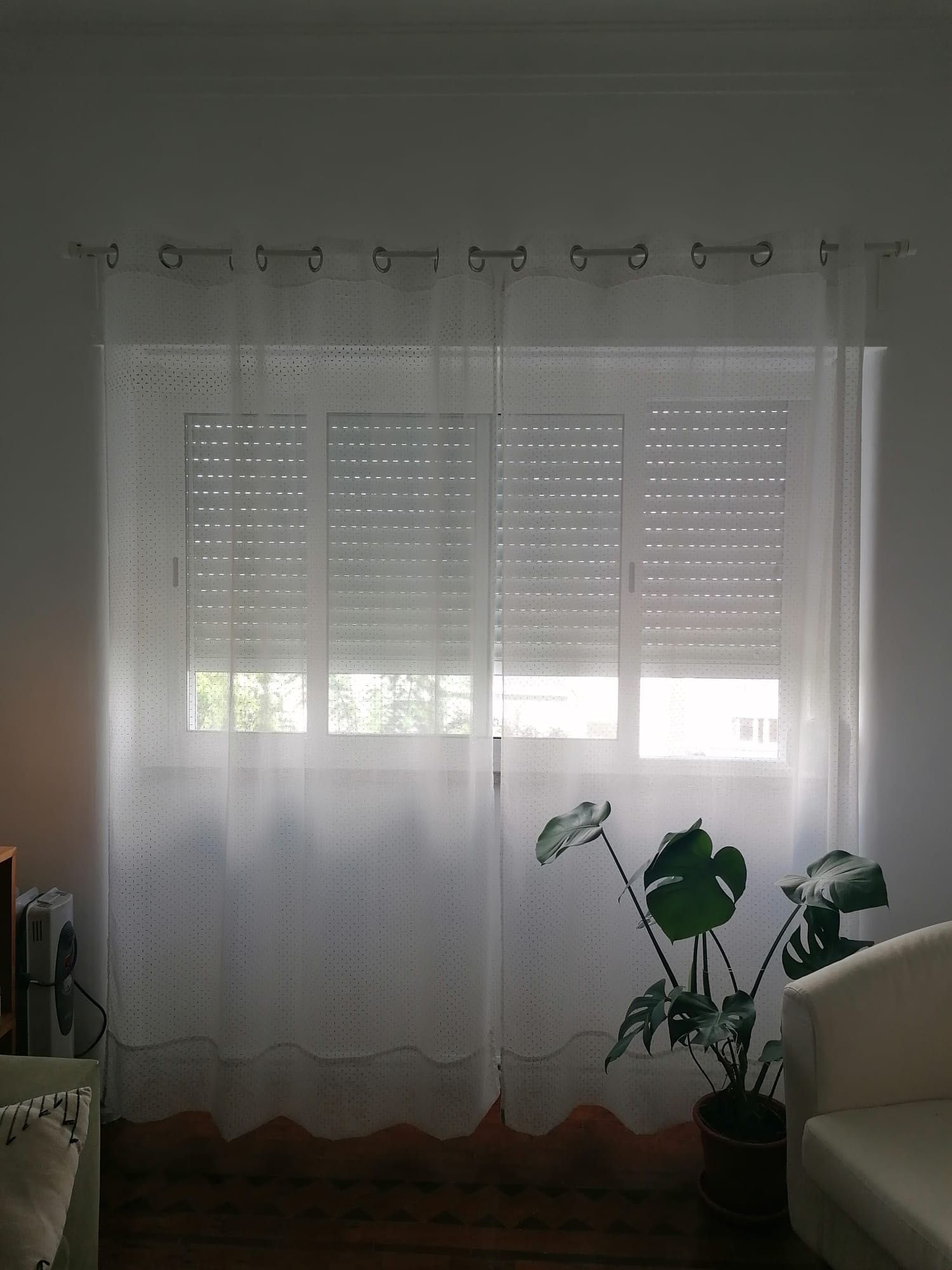 Cortinados Branco e Dourado - Hôma