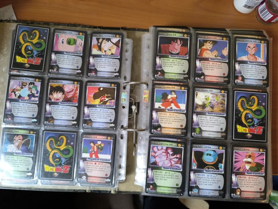 Karty Dragon Ball Z CCG SCORE niemal kompletna Saiyan saga 1-246