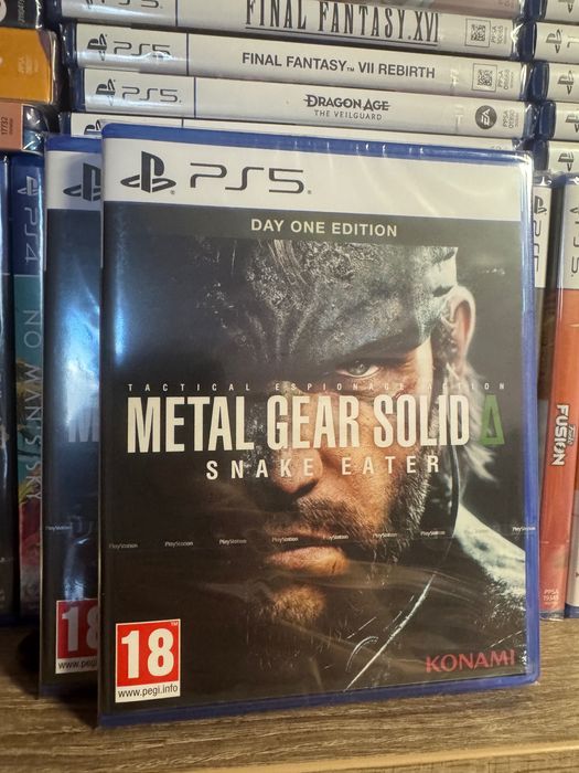 Нові офіційні диски Metal Gear Solid Delta: Snake Eater (PS5)