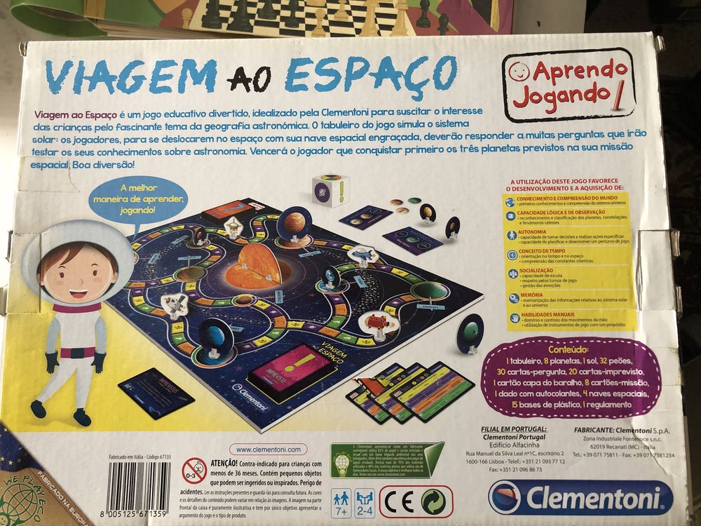 Jogo de tabuleiro Viagem ao Espaço