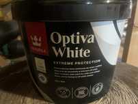 Biała farba optivia white 9 l