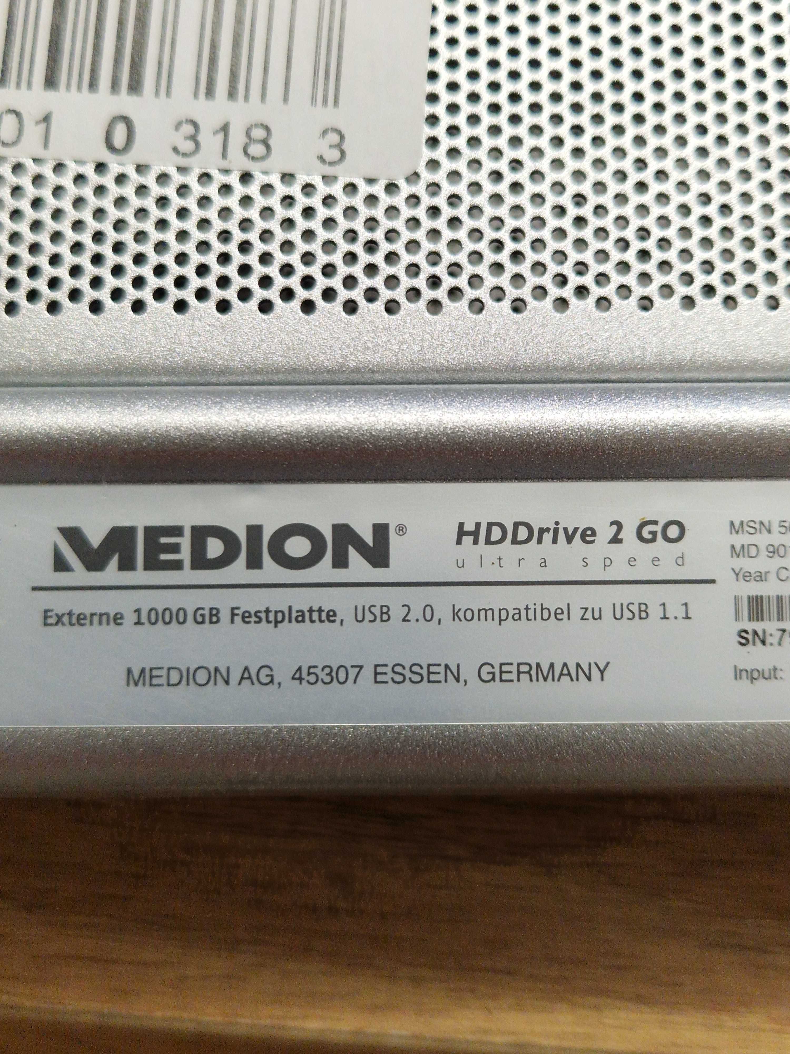 Obudowa dysku HDD Medion HDDrive 2 GO