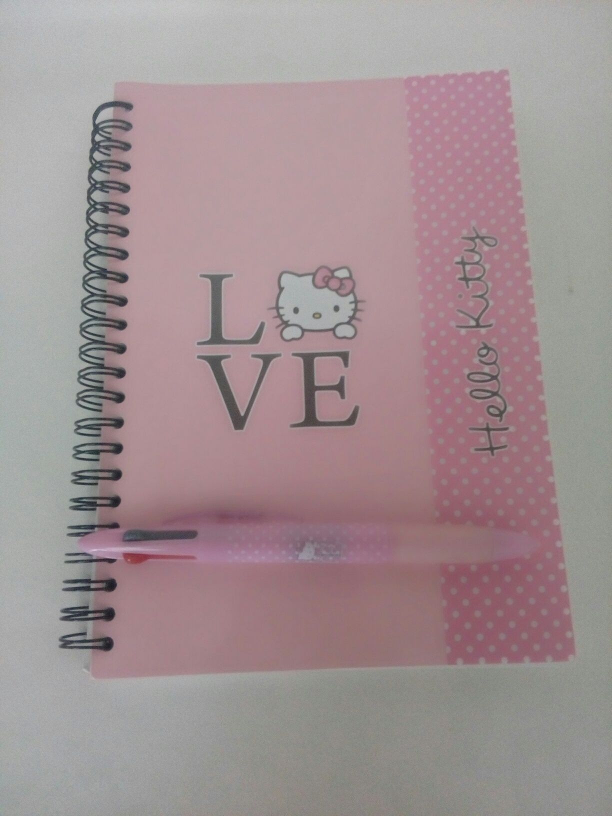 Cadernos escolares com caneta, Hello Kitty NOVOS