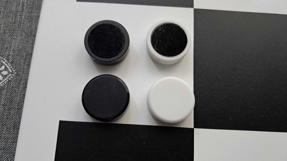 Duża metalowa tablica - Warcaby - magnetyczne