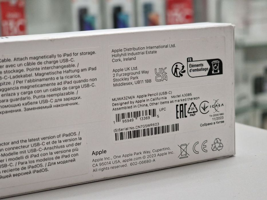Стилус Apple Pencil USB-C, Pencil Pro, пенсіл ручка для Ipad
