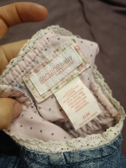 Теплий сарафан для немовлят, 6 місяців