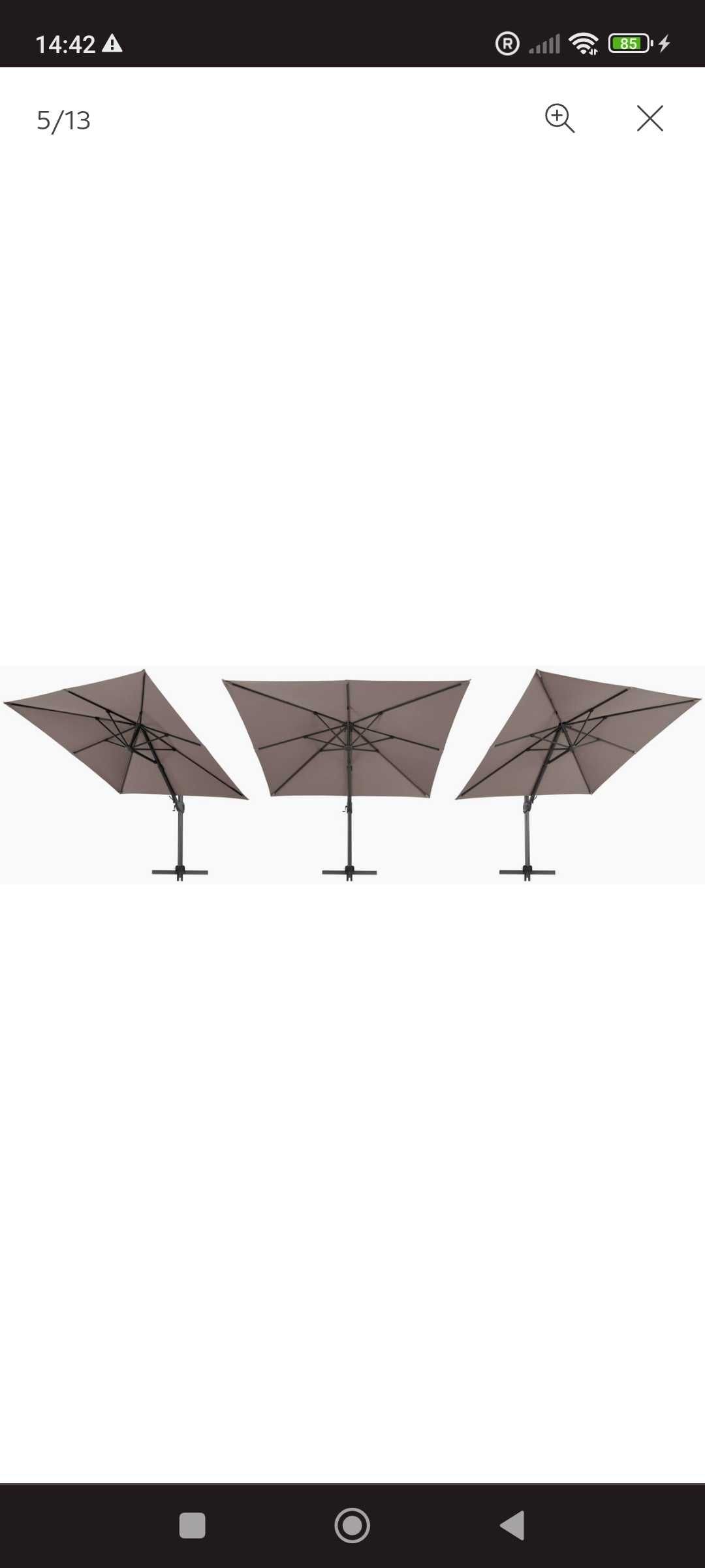 Promocja. Parasol ogrodowy XL Big Roma, dxs: 300x300 cm