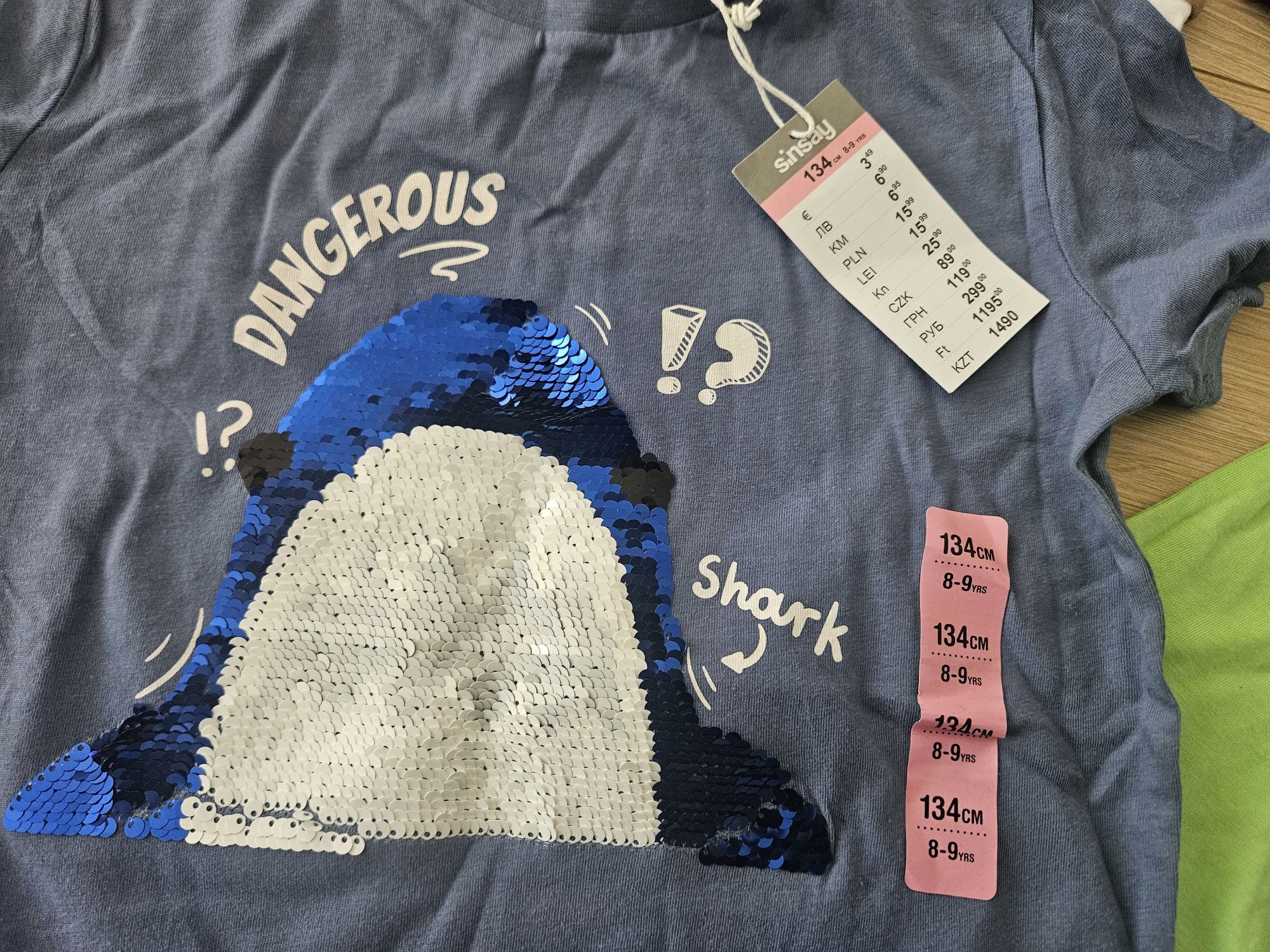 4 nowe T-shirty/koszulki z krótkim rękawem Sinsay roz.134