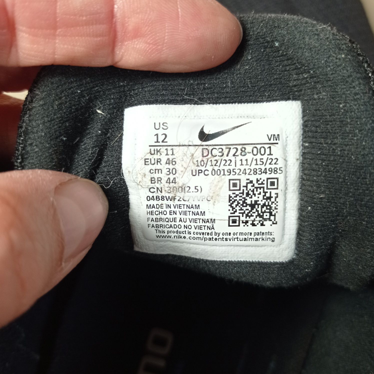 Nike Revolution 6 кроссовки мужские 46 р 30см оригинал