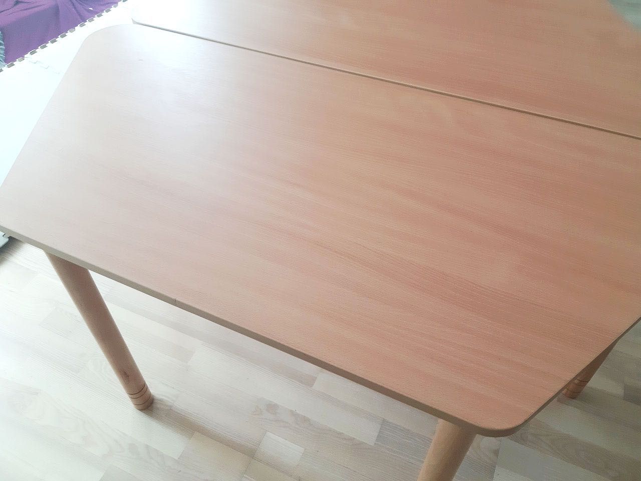 2 stoliki szkolne Moje Bambino - jak nowe - rozm 3-5 (119cm -176,5 cm)