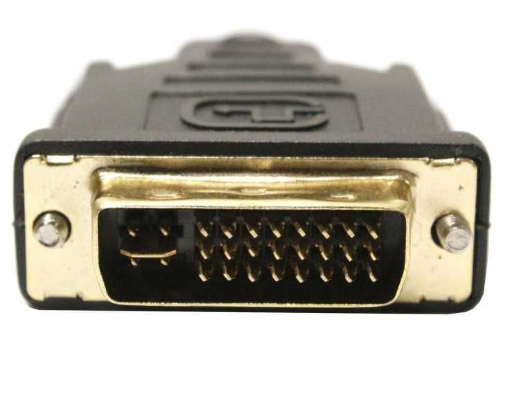 Przewód DVI-I -VGA powystawowy,  1.5m-1.8m, czarny