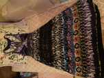 Suknia maxi z wiskozy wzory boho XL