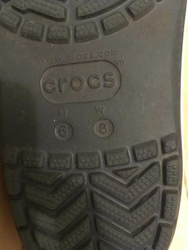 Кроксы шлёпки сабо на платформе crocs platform м6 w8