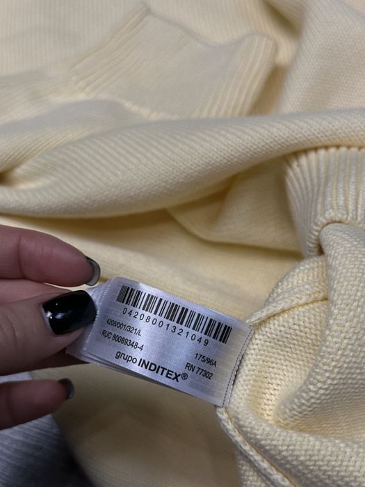 Стильний бавовняний светр zara з нових колекцій