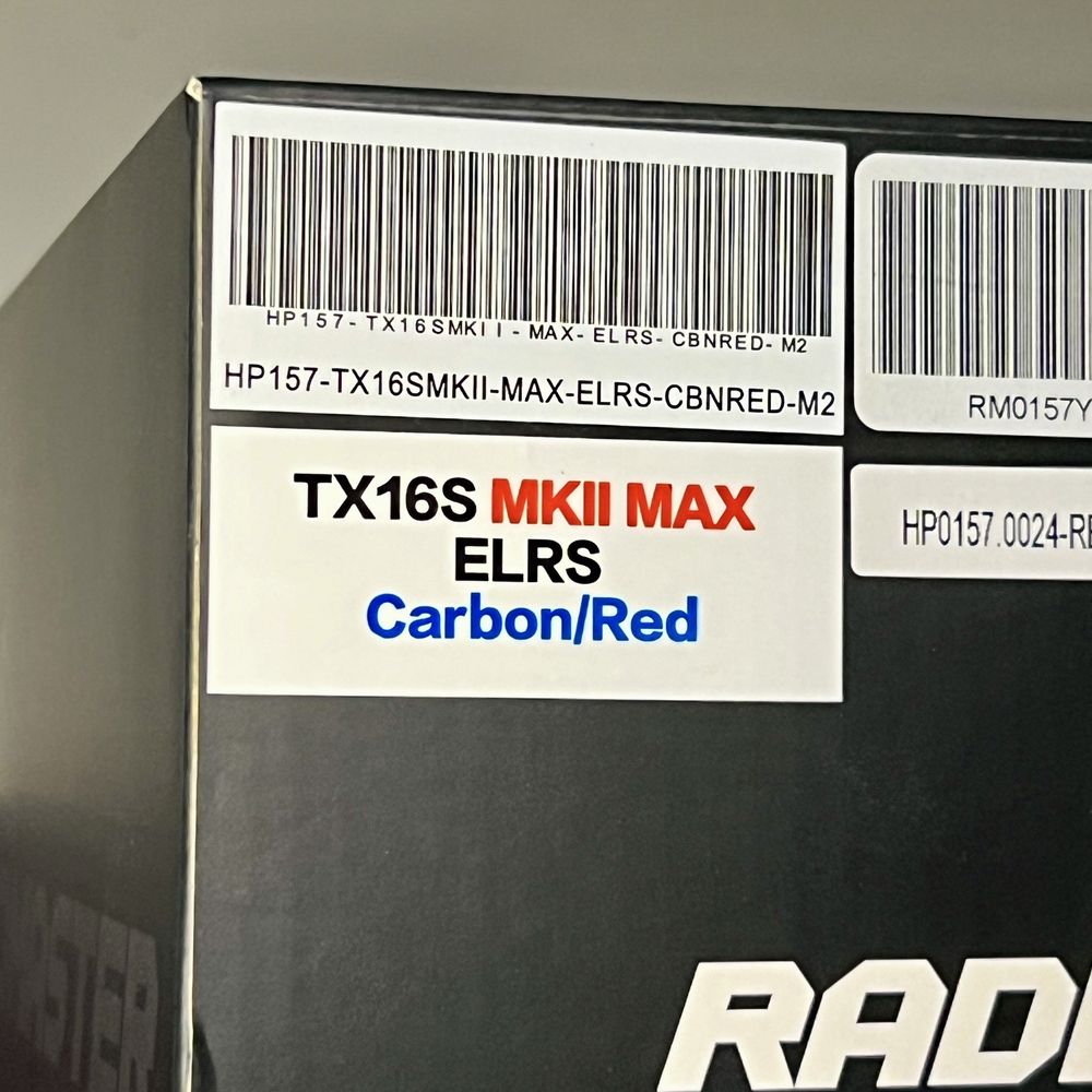 Пульт Radiomaster tx16s Max Elrs carbon/red