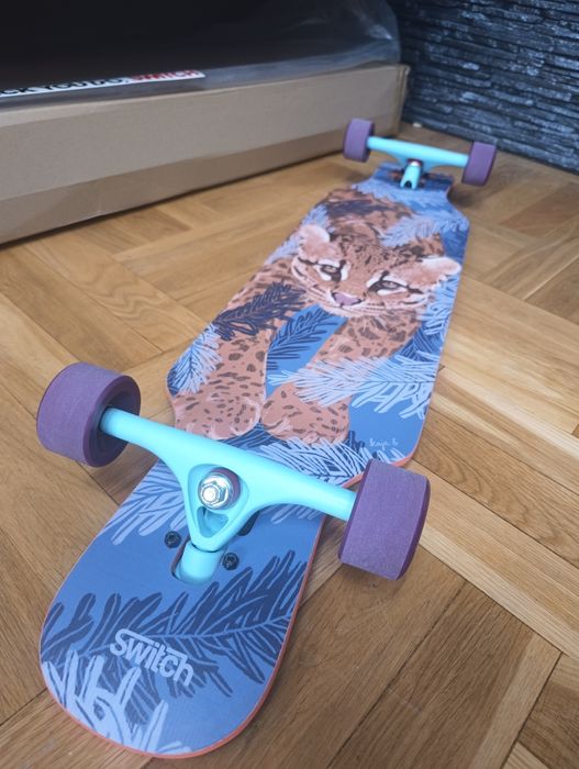 Nowa deskorolka Longboard Switch Twin V2 ocelot
