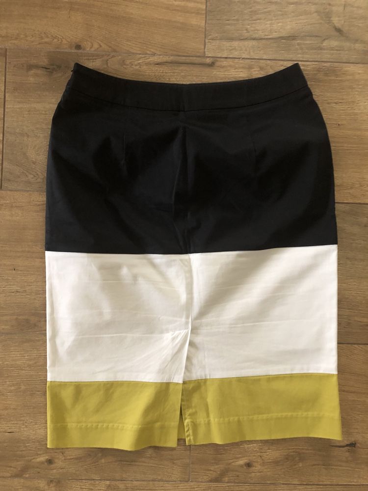 Spódnica czarno-biała-żółta, Solar