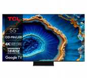 Telewizor 55" TCL QD-Mini LED 55C805 55'' 4K 144Hz Google TV HDMI 2.1