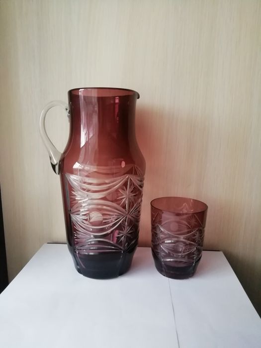 Цветной хрусталь марганцевое стекло