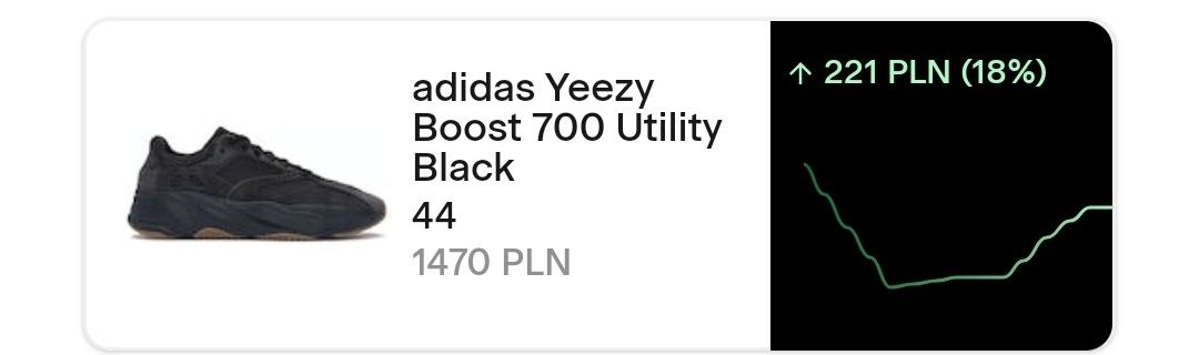 Adidas Yeezy 700 Utility Black 44