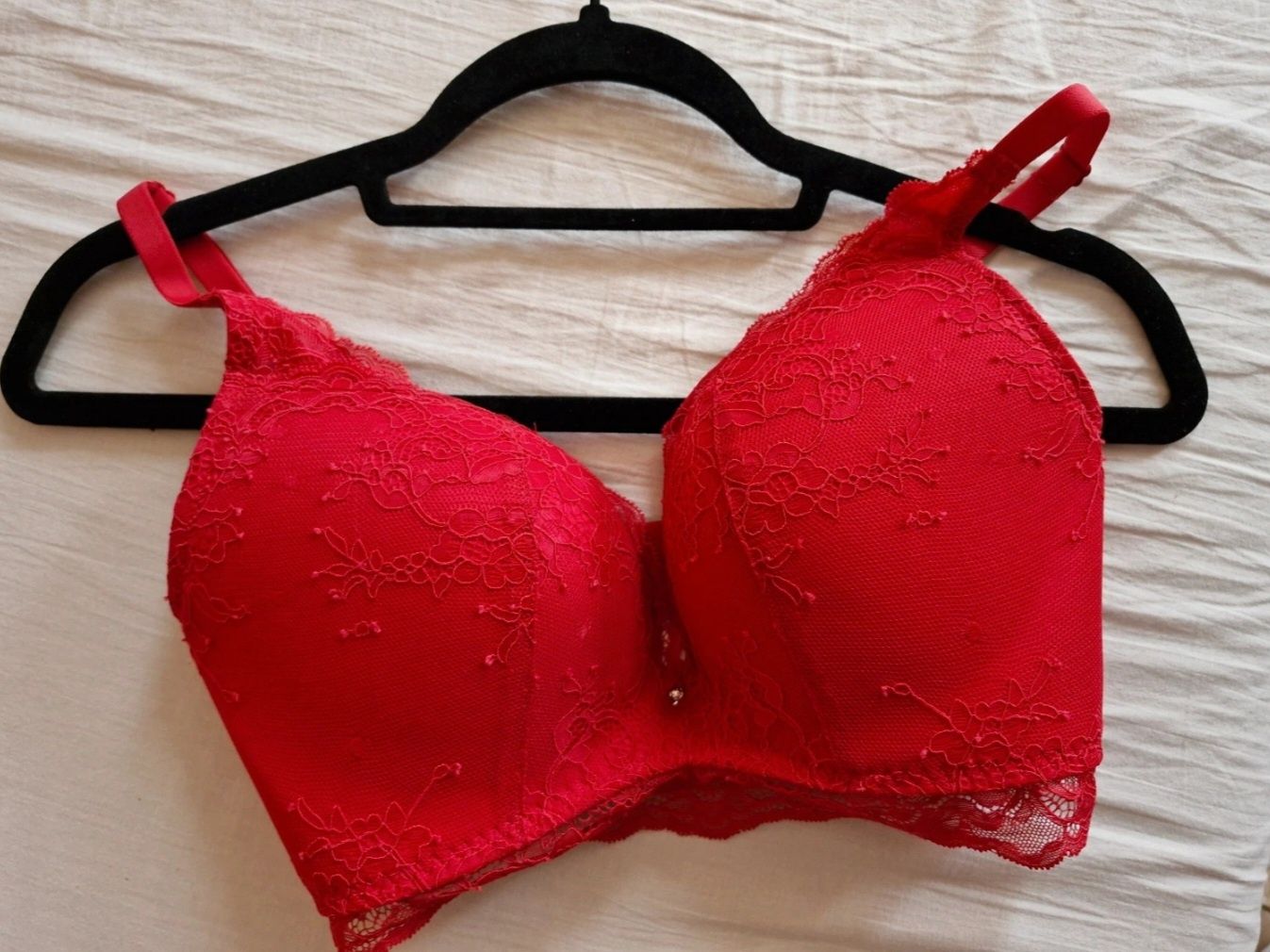 Biustonosz Konrad GISELLE push-up bez fiszbin 70f sophie czerwony