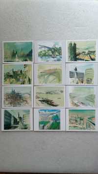 12 postais de Nadir Afonso coleção cidade PORTO