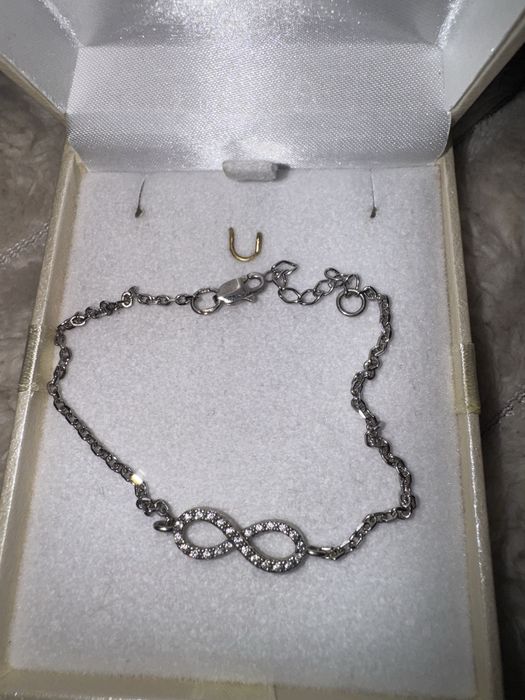 Новий Срібний Браслет 925° «Нескінченність» - Золотий Вік