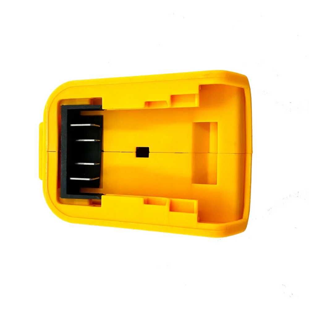 Адаптер модуль USB адаптер (powerbank 2 USB + фонарь) к акб DeWalt