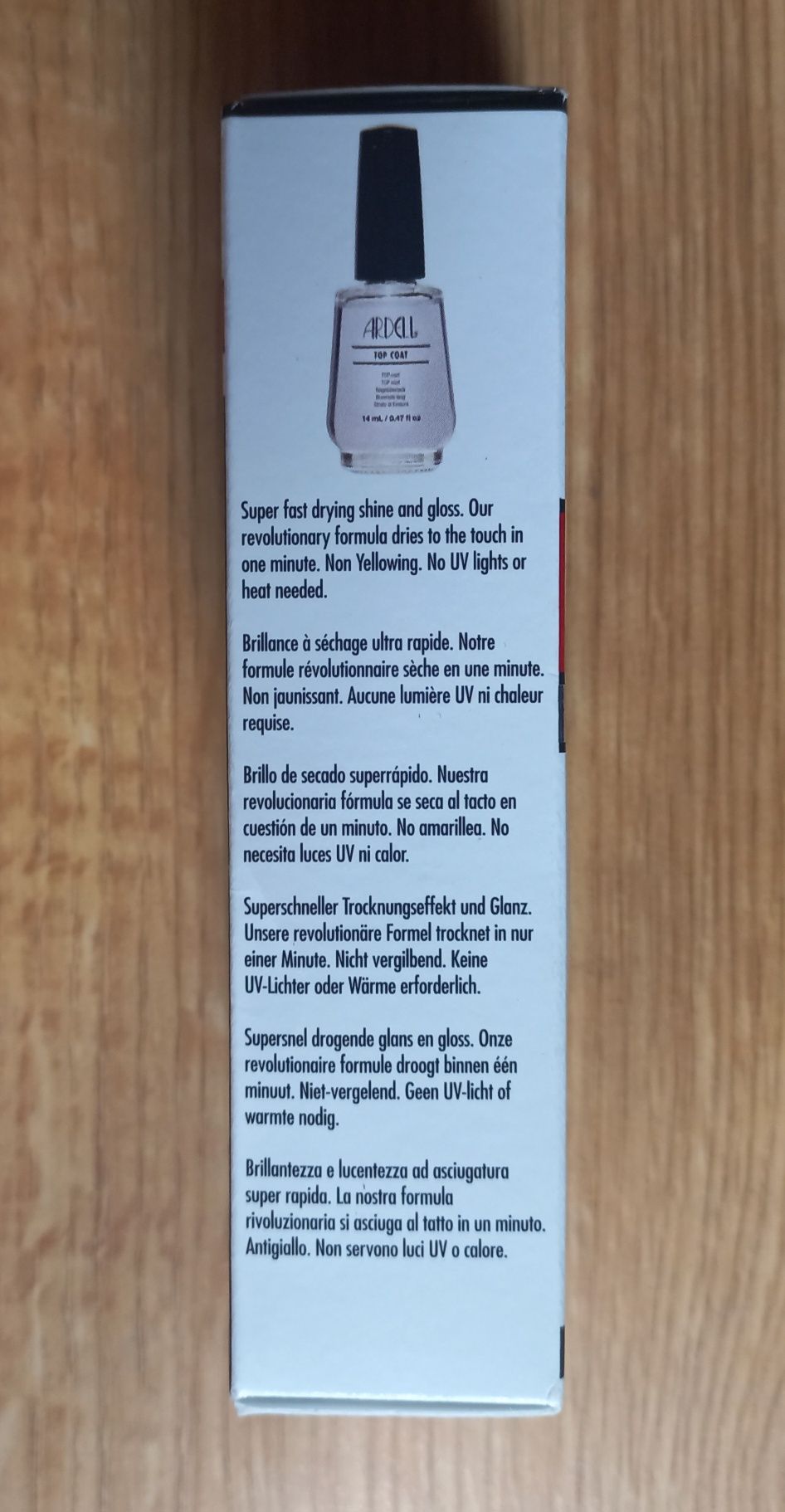 Ardell top coat lakier wysoki połysk na paznokcie do naklejek