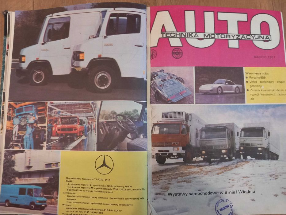 Czasopismo Technika Motoryzacyjna 1987 zbiór 12 wydań