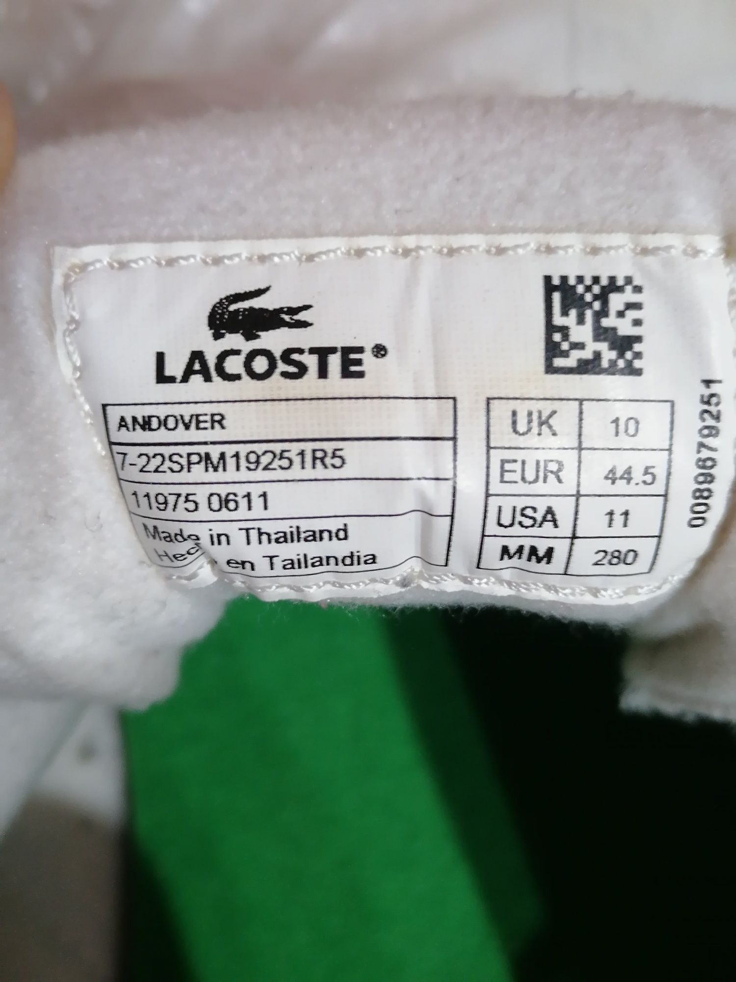 Мокасины  Lacoste
