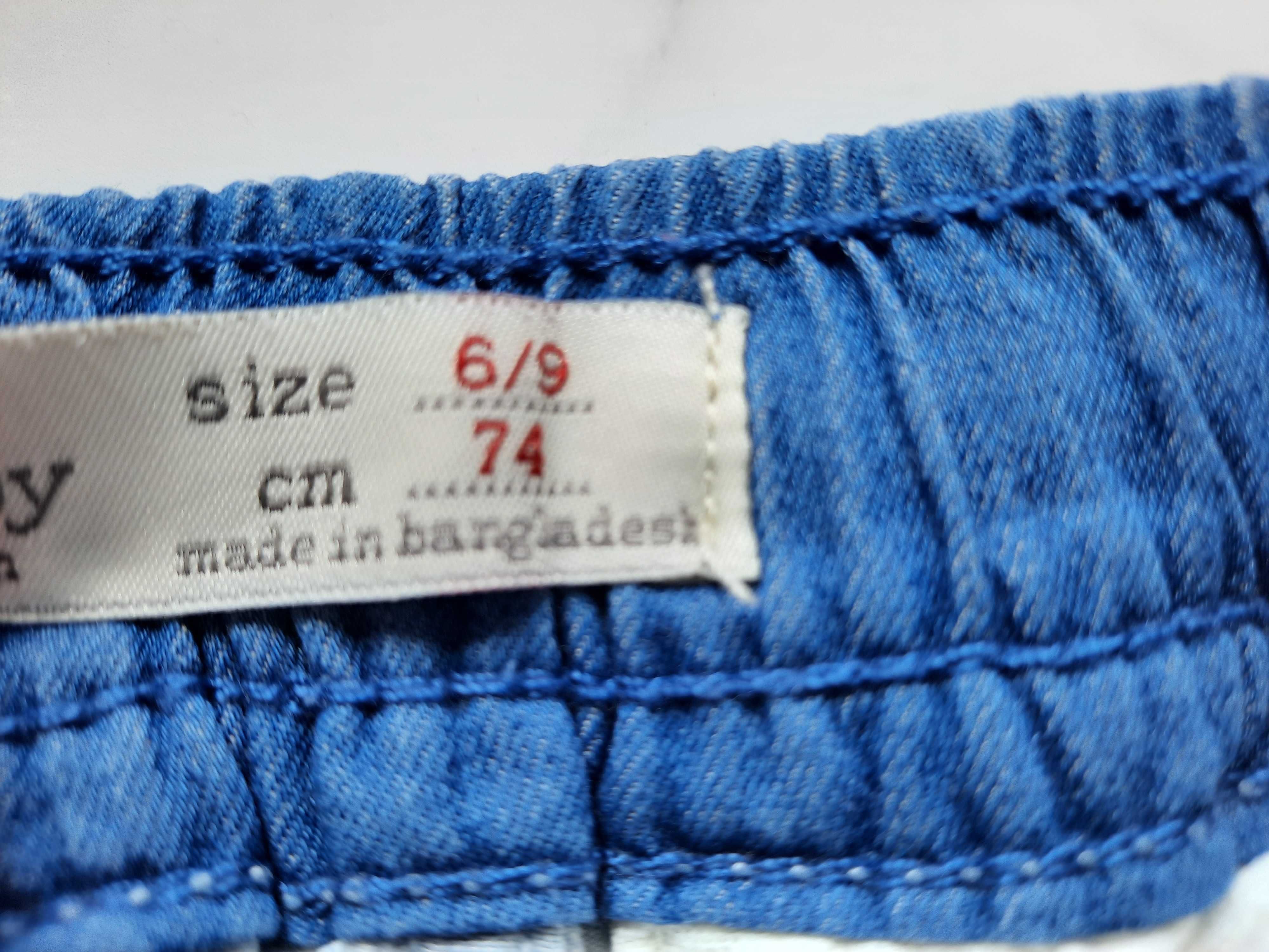 Zara spodnie jeans 74