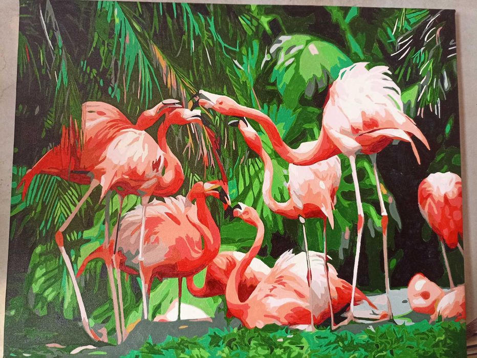 Картина Розовые Фламинго