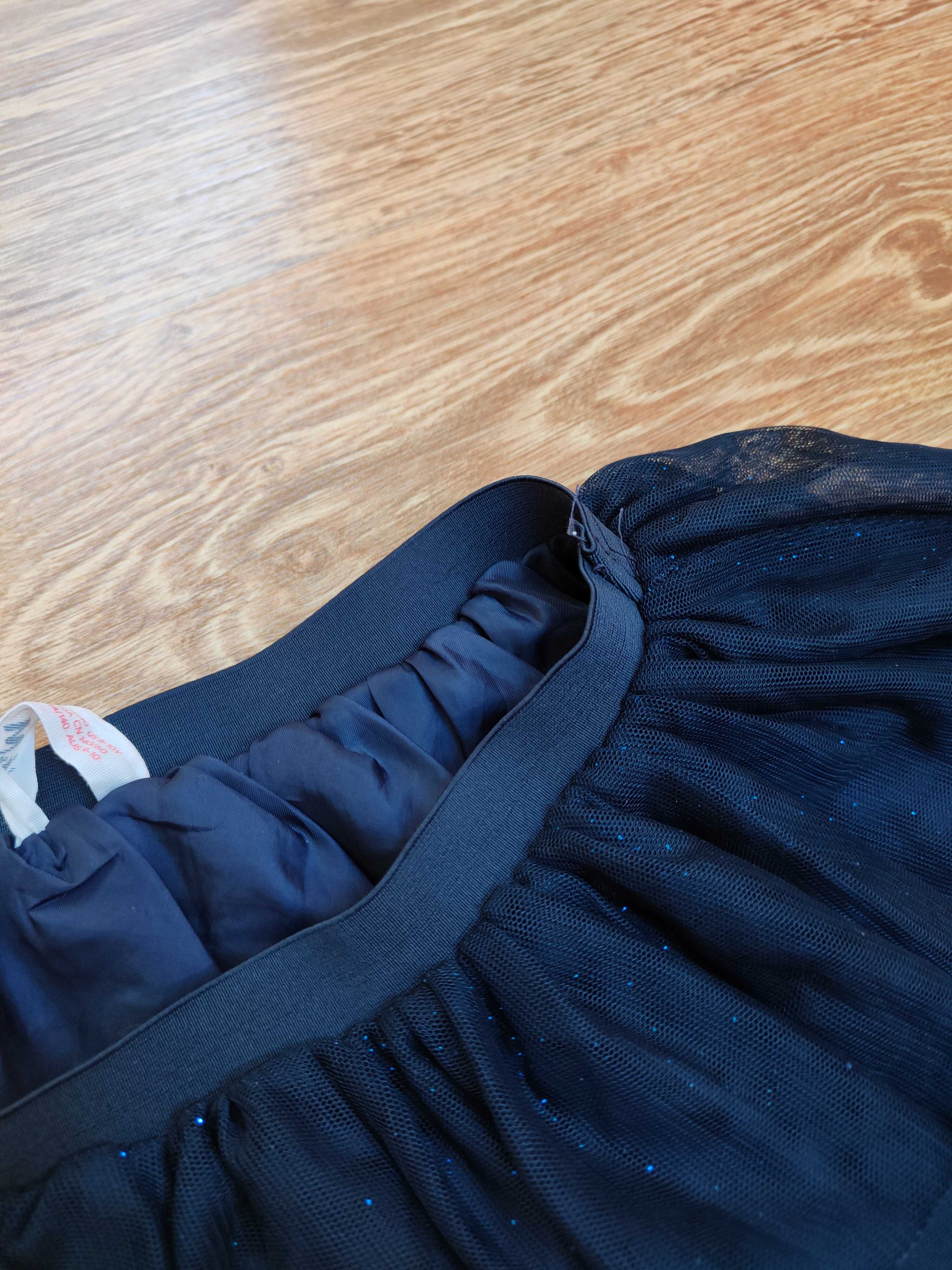 Granatowa spódnica tiulowa H&M rozmiar 134-140 cm 8-10 lat