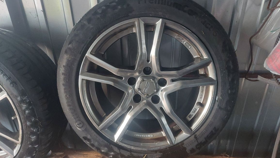 Felgi oz Adrenalina r17 plus opony Continental