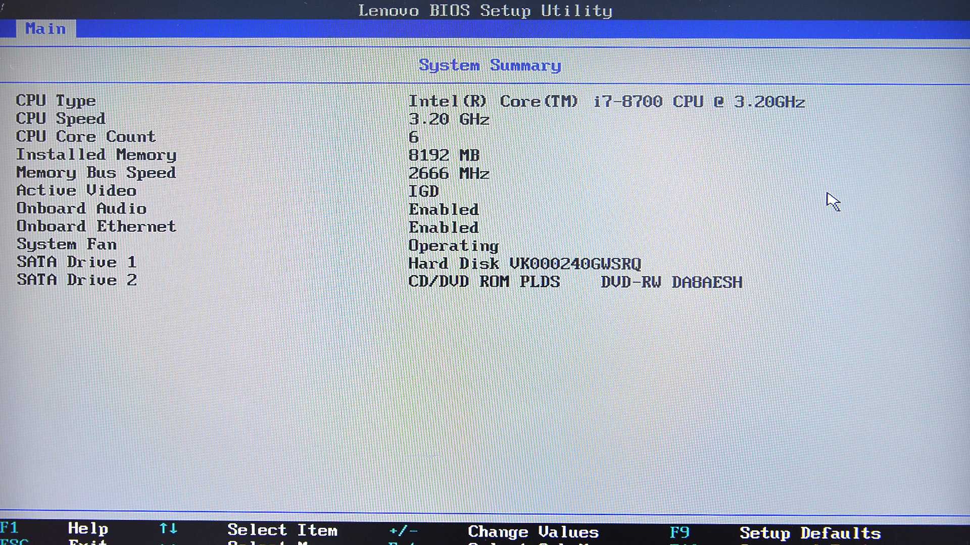 Lenovo M820z 21,5 AIO i7-8700/8G DDR4/240G SSD/WiFi/BT/Win моноблок ПК