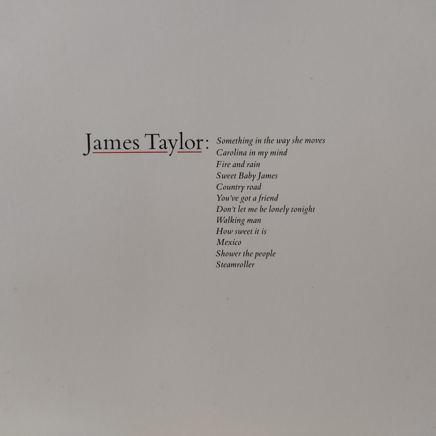 James Taylor - Greatest Hits (USA) Disco de Vinil (vinyl)