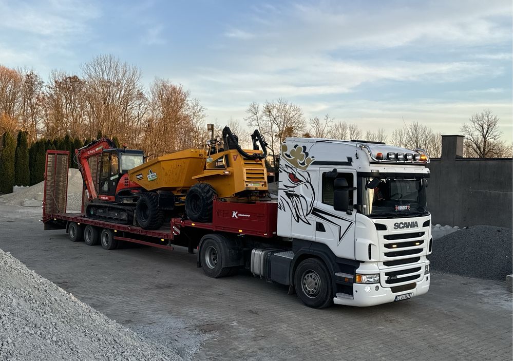 Transport 28 ton wanna patelnia łódka Niskopodwoziowy Maszyn Koparek