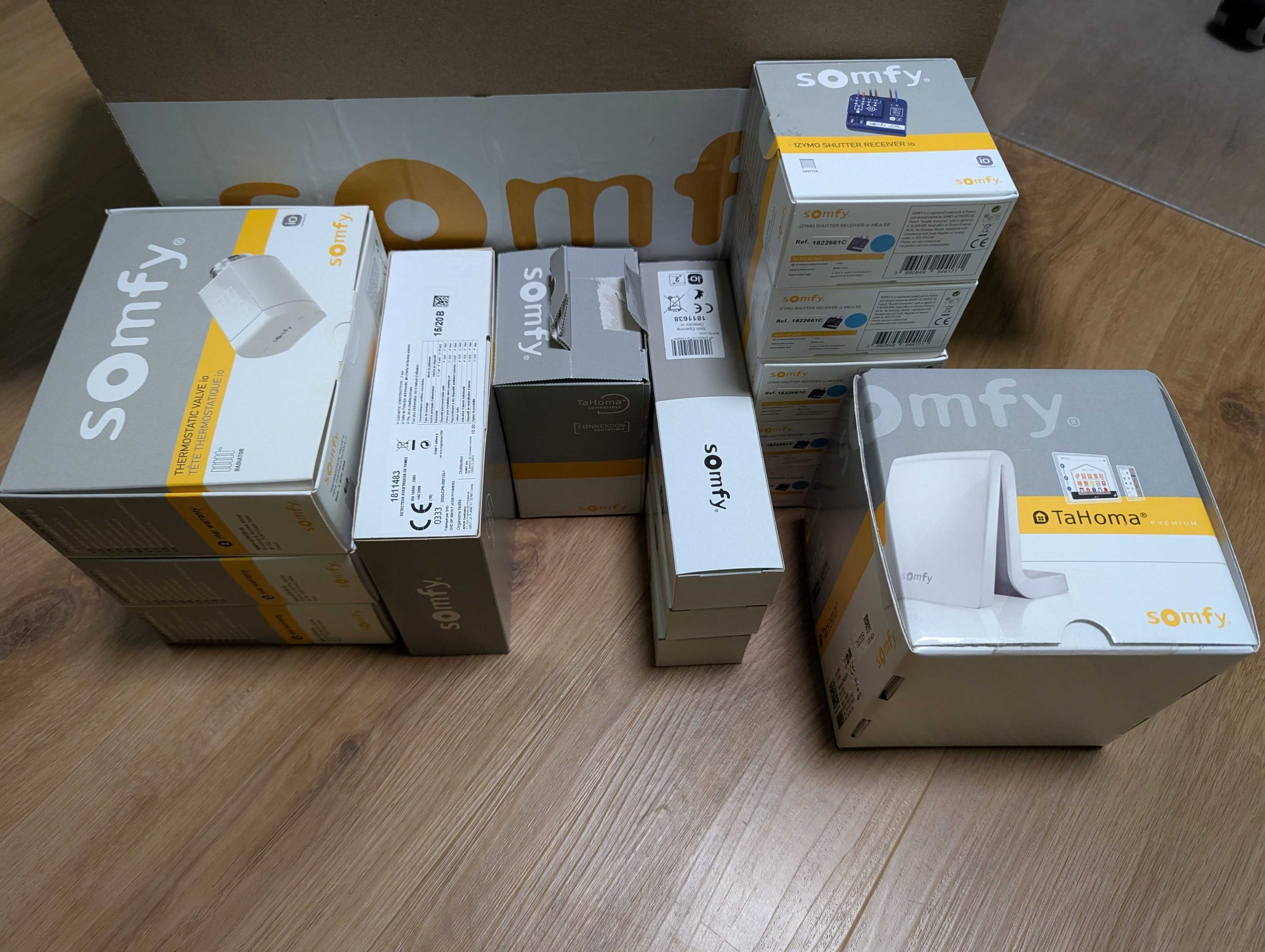 Smart Home Somfy Tahoma - zestaw termostat czujnik dymu okna