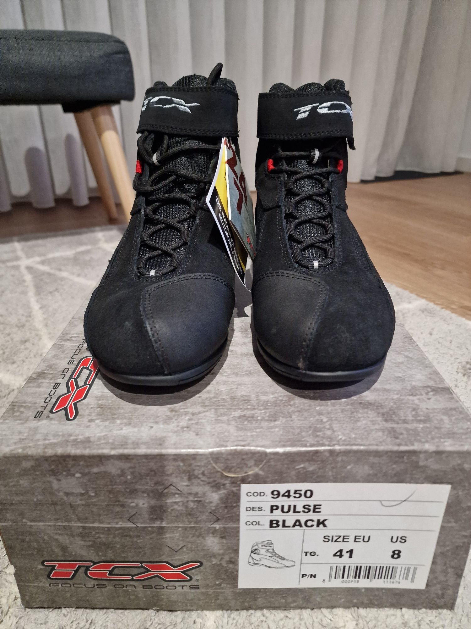 Botas mota novas - TCX Pulse Black tm 41