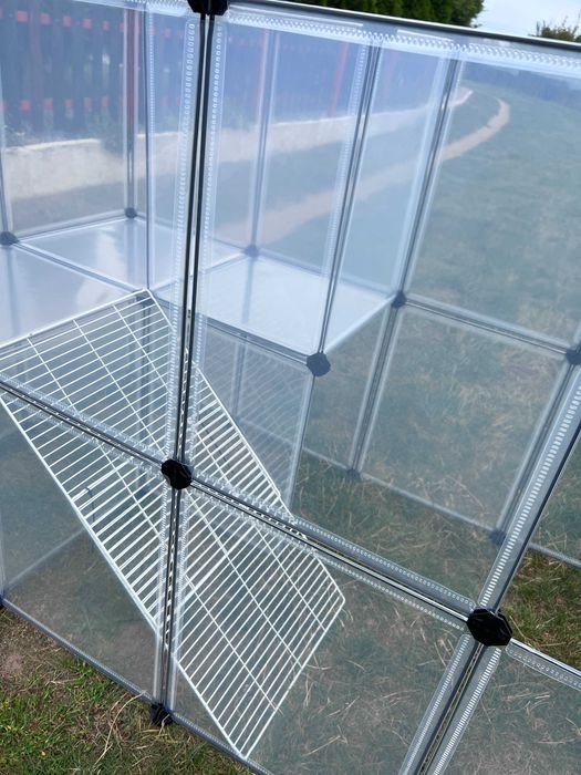 Duża klatka kojec wybieg dla świnki królika zwierząt panelowa NOWA