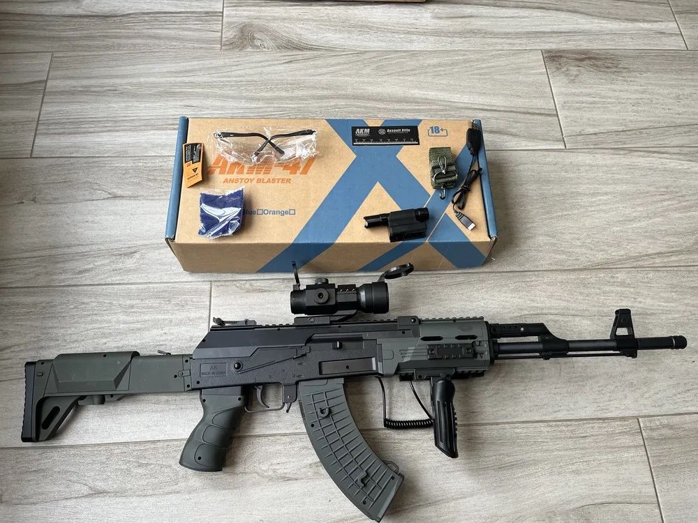 Професійний іграшковий автомат на орбізах AК-47, професійний орбіган
