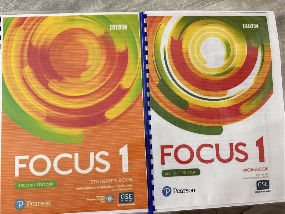 Підручник та друкований зошит Focus 1