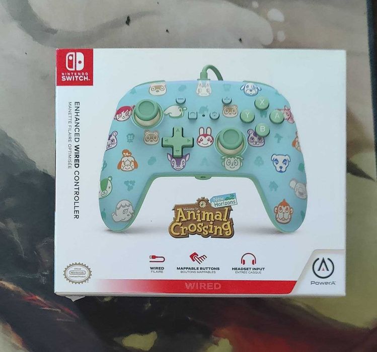 PowerA Enhanced Wired Controller for Nintendo Switch - Animal Crossing