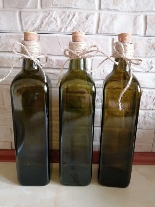 Butelki szklane z korkiem 12 szt